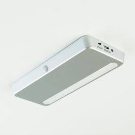 Emuca Luminaire LED rechargeable Kraz avec détecteur de mouvement, 1 W, Peint en aluminium, Plastique