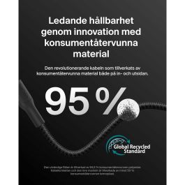 Câble USB vers Lightning Belkin CAB025HQ2MBK Noir 2 m