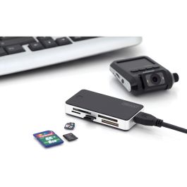 DIGITUS Card Reader USB3.0, extern, schwarz-silber