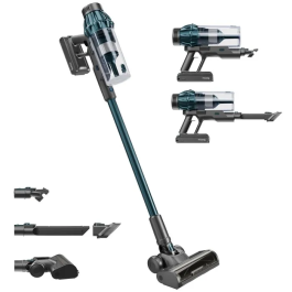 H.KoeNIG Aspirateur balai 2-en-1 sans fil UPX32 - 400W, 30000 Pa, Autonomie 50 min, Cuve 0.8 L, Bleu - Aspiration cyclonique, Brosse LED Precio: 212.568. SKU: B17FYM6H5W