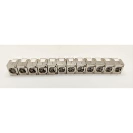 Pack de 12 noyaux keystone RJ45 Cat.6a - LINEAIRE - PR24AS12 - Court - Blindé