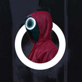 Masque de déguisement Juego de calamar - Soldado redondo