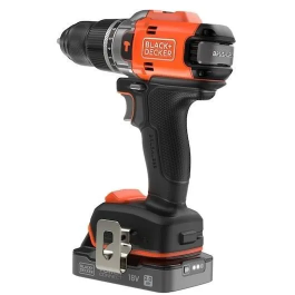 Black + Decker Taladro Atornillador de Impacto Inalambrico 18V avec 2 Batteries 2 Ah + Chargeur BLD683D2XK-QW Sans Balero