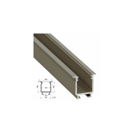 Profil Aluminium Tipo W 2,02M