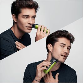 Braun 81702940 Series 3 - Rasoir électrique à grille 3 têtes, Noir et Vert, Rechargeable sur secteur/batterie, Imperméable, avec tondeuse