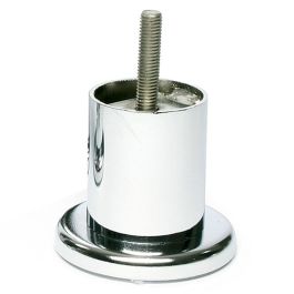 Q&Q Pied Métallique Paola M8 Chrome Hauteur 60mm