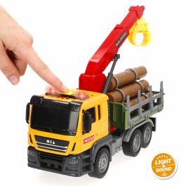 Camion avec grue Speed & Go 26 x 13 x 10 cm (6 Unités)