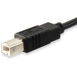 Equip USB Kabel 2.0 C-B St/St 1.00m schwarz Polybeutel