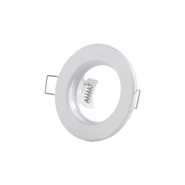 Aro LED GU10 / GU5.3 Downlight Circulaire Sara Acero 81mm Blanc pour Maison, Bureau, Musée