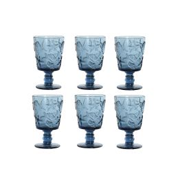 Set de Verres Home ESPRIT Bleu Verre 345 ml (6 Unités) Precio: 35.4999996. SKU: B193CLRFZN