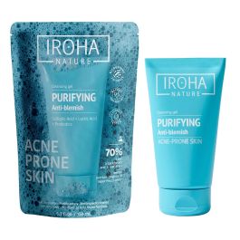 Iroha Gel Nettoyant Purifiant Peau à Tendance Acnéique avec Acide Salicylique et Lactique - 150 ml