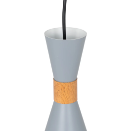 Lampe Suspendue Gracelyn Métal et Bois SKD-P138-W