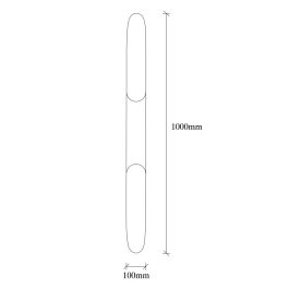 Applique murale style moderne "Efsun" Noir OPV-521SHN2180