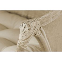 Chaise de jardin DKD Home Decor Blanc Marron 66 x 50 x 90 cm 63 x 66 x 88 cm 65 x 63 x 90 cm