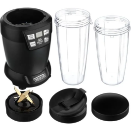 Sencor Blender SNB 6600BK - Extracteur de Nutriments et Smoothie, Technologie Nutri, 1200W, Gobelets sans BPA, Lames Inox, Programmes Prédefinis, Noir