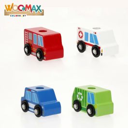 Camion porte-véhicules et Voitures 25 x 13 x 6 cm (6 Unités)