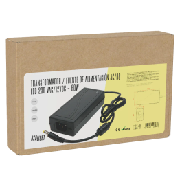 BX3 Light - Transformateur LED BX3-21900060W, 60W, 230V AC Entrée / 12V DC Sortie, Protection IP20, pour Intérieur