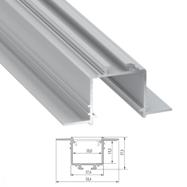 SUBLI Profil Aluminium 2,02M