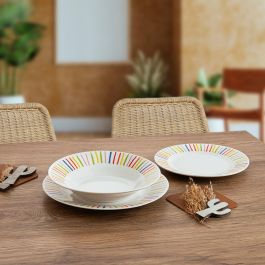 Vajilla Porcelana California Quid 18 Piezas - 6 Personas