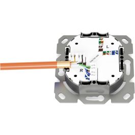 DIGITUS Netzwerkdose CAT 6A Klasse EA geschirmt 1xRJ45 weiß