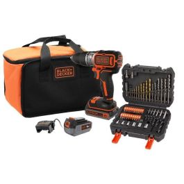 Perceuse a percussion - BLACK+DECKER - BL188ME2SA-QW - 18V - 2 batteries - 50 accessoires