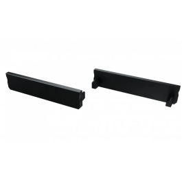 Bouchon de Fin de Profil Type SOLIS - Aluminium Noir