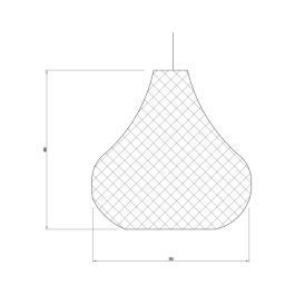 Lampe Suspendue Corde Naturelle Orsk SKD-P80027 - Design Chaleureux et Frais pour Salon, Salle à Manger, Restaurant