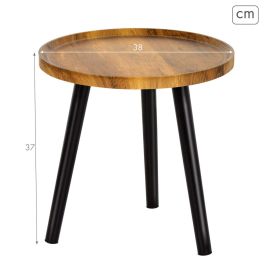 Table d'appoint Max Home Noir 38 x 37 x 38 cm (4 Unités)
