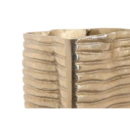 Vase Home ESPRIT Doré Aluminium Abstrait Moderne 17 x 15 x 33 cm