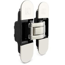 Koblenz Bisagra Invisible K-8000 Porte 180° 60kg Triple Régulation 3D Nickel Satiné