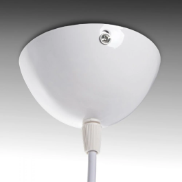 Lampe suspendue Adelyn SKD-P004-B Blanc ou Noir Design Industriel Métal/PVC E27 Compatible LED