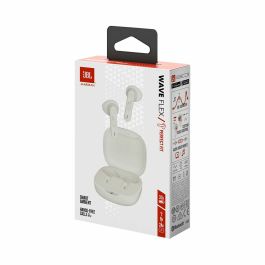 Casques Bluetooth avec Microphone JBL JBLWFLEXWHT Blanc