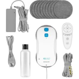 Sencor SRW 6010WH - Robot lave-vitres autonome, 72 W, 3000 Pa, réservoir 60 ml, 3 modes, télécommande, blanc