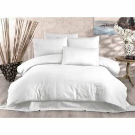 Jeu de lit 1 housse de couette 220x240 cm + 2 taies d'oreiller 60x60 cm 70% polyester 30% coton Blanc ASI8683743939350