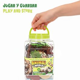 Set Animaux Sauvages Colorbaby Plastique 15 x 10 x 8 cm (4 Unités)