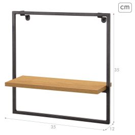 Etagère Max Home Fer Bois MDF 35 x 35 x 12 cm (6 Unités)