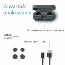 Casque Philips TAT3508BK/00 Noir (1 Unité)