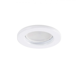 Aro LED GU10 / GU5.3 Downlight Circulaire Sara Acero 81mm Blanc pour Maison, Bureau, Musée
