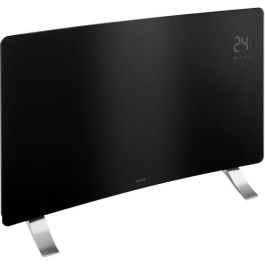 Sencor Radiateur Intelligent Connecté Wi-Fi SCF 4741BK 2400 W en verre, Écran LED, Thermostat, Contrôle Application, 2 Puissances (1200/2400 W), Programmation, Noir