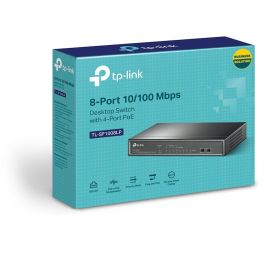 TP-LINK Switch Ethernet PoE 8 ports Gigabit, TL-SF1008LP, Noir - Commutateur réseau
