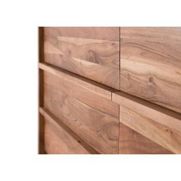 GINER Y COLOMER Aparador 6 tiroirs en bois d'acacia massif teinté naturel - Dimensions 150 x 40 x 75 cm