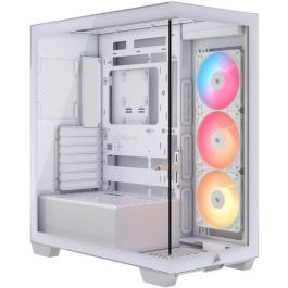Boitier PC - CORSAIR - 3500X RSR ARGB Tempered Glass Mid-Tower - 3 ventilateurs ARGB a rotor inversé - Blanc