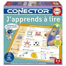 Educa Conector Estoy aprendiendo a leer - Jeu éducatif AAAVL14913 - 90 questions, 12 thèmes, format livre - Dès 4 ans
