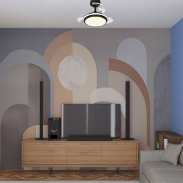 Ventilateur de Plafond avec Lumière CristalRecord Noir 35 W 1000 Lm (3000 K) (4000 K)