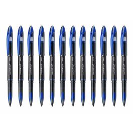 stylo à encre liquide Uni-Ball Air Micro UBA-188-M Bleu 0,5 mm (12 Pièces)