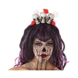 Diadema Diadème de Tête Catrina Calaveras Femme Adulte pour Déguisement Halloween ou Jour des Morts - avec Fleurs et Voile Noir Precio: 10.6899996. SKU: B18XR9TZFH