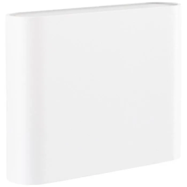 Brilliant WELBIE - Applique murale extérieure en métal et verre blanc avec LED intégrée 7W - Éclairage d'extérieur