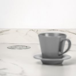 Emuca Multiconnecteur élevable Vertikal A+C, EU, Peint en aluminium, Plastique et Aluminium.