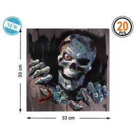 Papier Serviettes en Papier Jetables Halloween avec Motif de Crâne - Lot de 100 (33 x 33 cm) Precio: 1.5. SKU: B12WXKGSHP