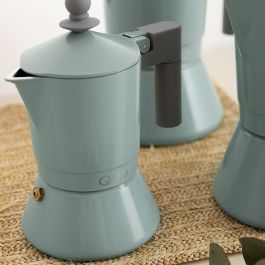 Cafetière Italienne Quid Ozon Vert Métal 9 Tasses